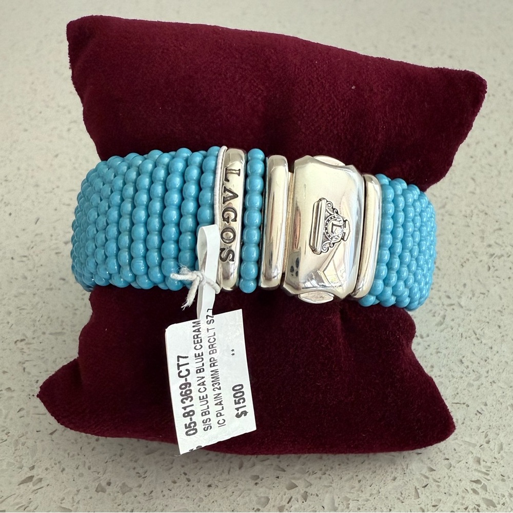 LAGOS Blue Beaded Bracelet - Picture 6 of 6